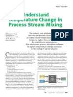 Understand Temperature Change in Process Stream Mixing