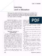 Rogers, Carl R. Significant Learning in Therapy and in Education ARTICLE