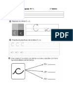Guía 1 Agosto Letra C 2015 - 1° Básico