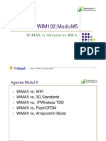 WIM102 WiMAX Vs Alternative BWA