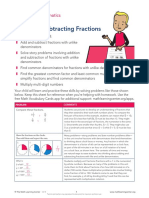 Adding & Subtracting Fractions: Bridges in Mathematics Grade 5 Unit 2