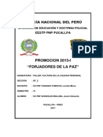 Trabajo de Cultura de La Calidad Personal - PNP 2017