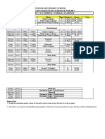 2017 - Sec 1-3 EOY Examination As of 5 Sept 2017