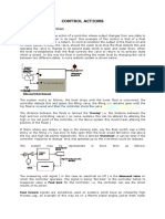 Control Actions: Two Step Control Action