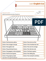 Colouring Pages Fruit and Vegetables PDF