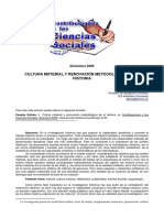 Cultura Material y Renovacion Metodologica de La Historia PDF