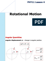 PHY11 Lesson 4 Rotational Motion