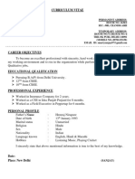 Curriculum Vitae Sanjay