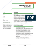 Certificado de Garantia Final