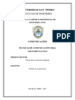 Informe de Las Estrategias de Comunicación - La Argumentación