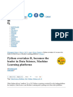 Python Vs R in Data and Machine Learning PDF