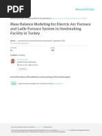 Mass Balance Modeling Eaf & Ladle Furnace Turkey PDF