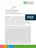 Prof. Alberto Sileoni - "La Construcción de Las Políticas Públicas en Educación"