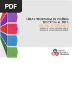 Lineas Prioritarias de Politica Educativa Al 2021