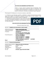 MSDS de Borax - Decahidratado