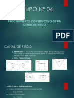 Procedimiento Constructivo de Un Canal de Riego - Parte Introductoria.