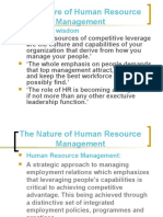 The Nature of Human Resource Management