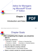 Statistics of Managers Using Excel Chapter 1