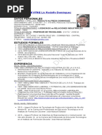 Curriculum Vitae Lic Rodolfo Dominguez