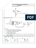 Folheto de Exercícios de Eletrónica I