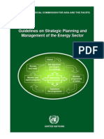 Strategic Planning and Management of Energy Sector