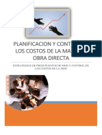 Planificacion y Control de Los Costos de La Mano de Obra Directa