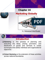 Chapter # 16 - Marketing Globally