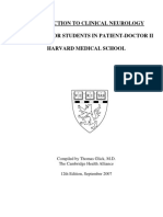 Introduction To Clinical Neurology A Manual For Students in Patient-Doctor Ii Harvard Medical School