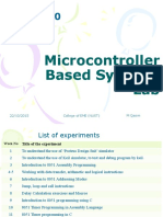 Microcontroller Microcontroller Microcontroller Microcontroller Based Systems Based Systems Lab Lab