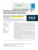 Mechanisms of Degradation of The Hybrid Layer in Adhesive Dentistry and Therapeutic Agents To Improve Bond Durability 2016