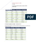 El Plural en Inglés y Los Plurales Irregulares en Inglés