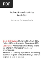 Weeks 1 and 2 Math381