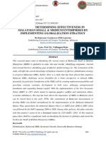 Factors Determining Effectiveness in Malaysian Small & Medium Enterprises by Implementing Globalization Strategy