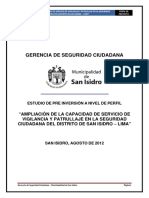 Perfil de Proyecto Ampliaci N Capacidad Seguridad Ciudadana 2012 3 PDF