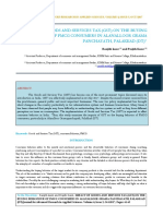 Impact of Goods and Services Tax (GST) On The Buying Behaviour of FMCG Consumers in Alanalloor Grama Panchayath, Palakkad (DT)