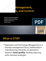 Quality Management, Assurance, and Control