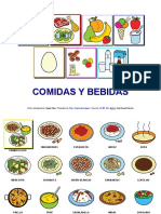 Comidas y Bebidas Con Texto