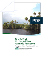 North Fork of St. Lucie River Aquatic Preseve Management Plan