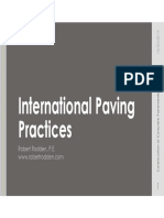 International Paving Practices