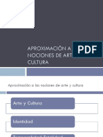 Aproximación A Las Nociones de Arte y Cultura