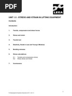 Unit 1.5 - Stress and Strain in Lifting Equipment