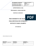 022-Trabajo para Sistemas de Supresion de Polvo Marca Raring