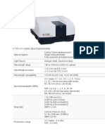 V 770 UV Visible Spectrophotometer