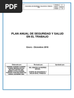 Plan Anual de Seguridad y Salud en El Trabajo FACULTAD DE INGENIERIA