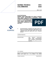 Ntc3232 Normas para Empalmes de Cable Usados Con Cable Dielectrico Extruido para Tensiones Desde 5000v Hasta 46000 V