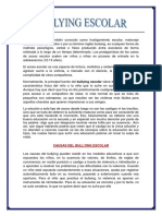 El Acoso Escolar También Conocido Como Hostigamiento Escolar