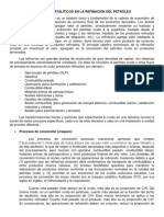 Procesos Catalíticos en La Refinación Del Petróleo