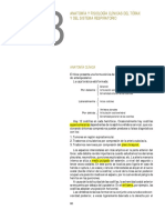 Anatomía y Fisiología Clínicas Del Tórax y Del Sistema Respiratorio (Capítulo 8) PDF