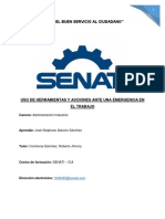 Uso de Herramientas y Acciones Ante Una Emergencia en El Trabajo