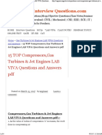 15 TOP Compressors, Gas Turbines & Jet Engines LAB VIVA Questions and Answers PDF Gas Turbines & Jet Engines LAB VIVA Questions and Answers